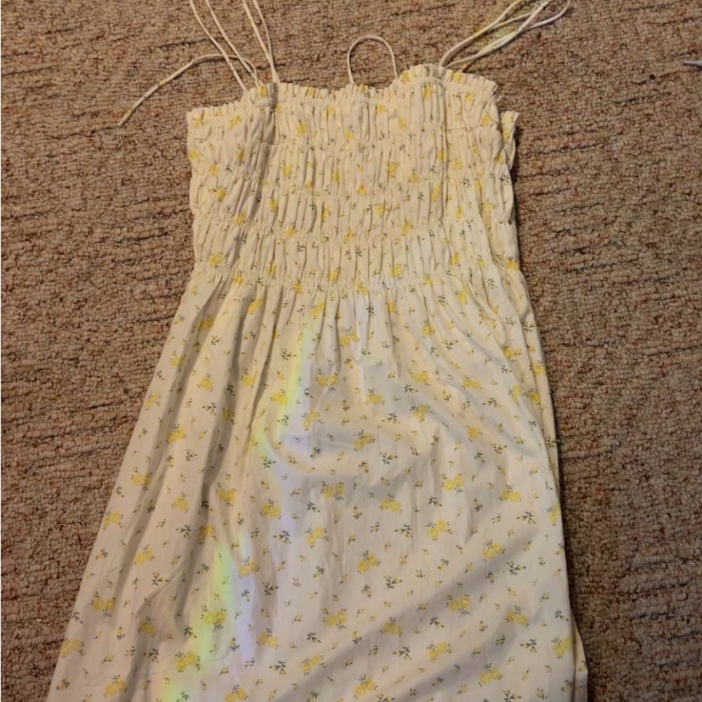 H&M Yellow Floral Dress